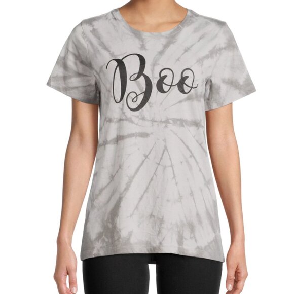 Woman's "Boo" Tie Dye Shirt - Picture 1 of 15
